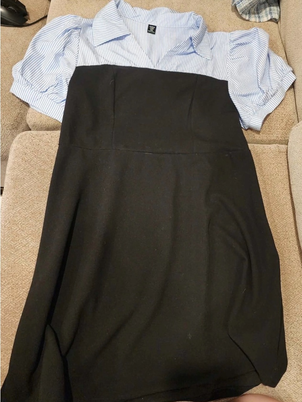 SHEIN Black A-Line Dress